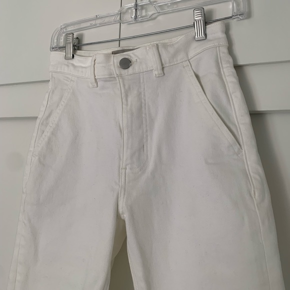 Everlane The Straight Leg Crop White Pants Size 4 - Picture 6 of 8